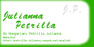 julianna petrilla business card